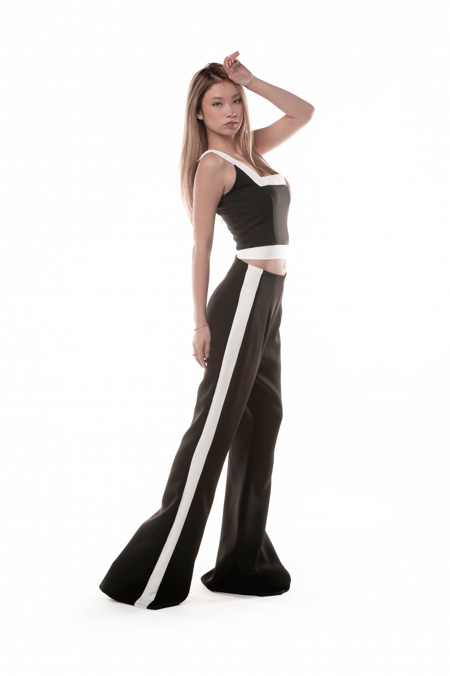 PANTALON FRANJA BICOLOR